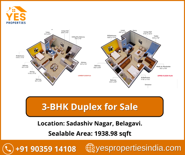 Luxurious 3-BHK Duplex Flats for Sale in Sadashiv Nagar, Belagavi | Smart & Vastu-Compliant Homes-1