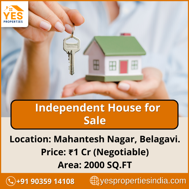 House for Sale 2BHK & 1BHK At  Mahantesh Nagar, Belagavi-1